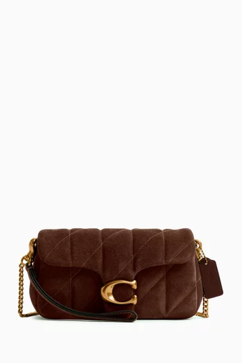 Tabby 19 Quilted Crossbody Bag in Suede