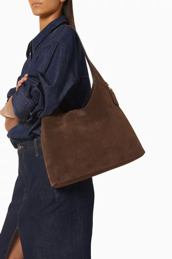 Brooklyn 34 Shoulder Bag in Suede