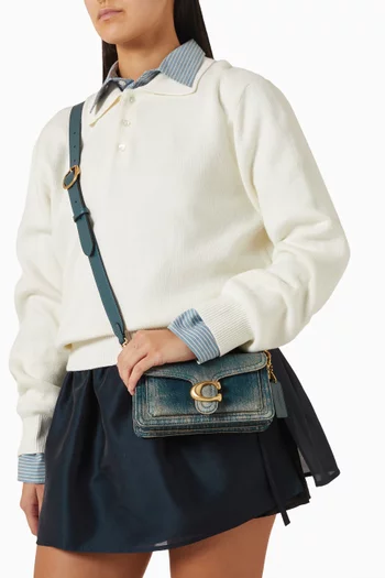 Tabby Shoulder Bag 20  in Regenerative Cotton Denim