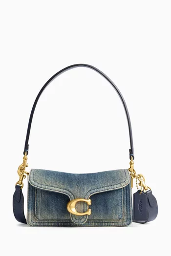 Tabby Shoulder Bag 20  in Regenerative Cotton Denim