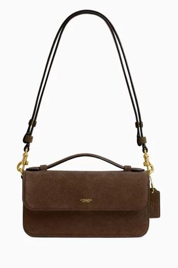 Elora Top-handle Crossbody Bag in Suede
