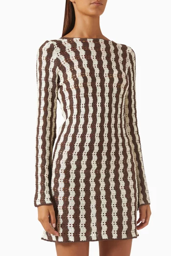 Hattie Knit Mini Dress in Modal Blend