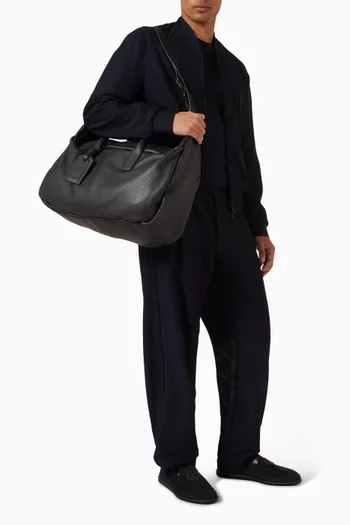 Duffle Bag in Pebbled Leather