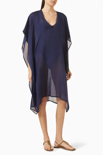 Scarf Poncho in Silk