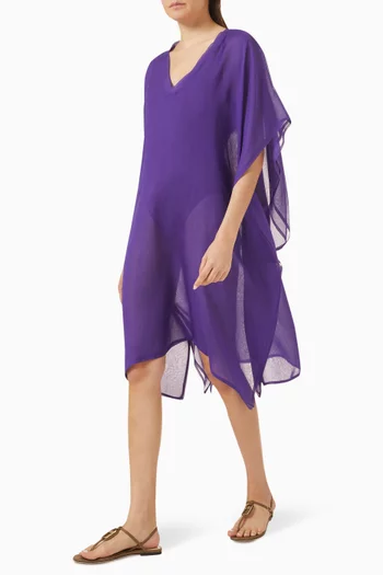 Scarf Poncho in Silk