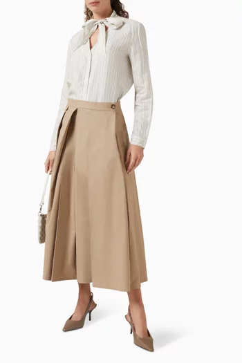 A-line Pleated Skirt
