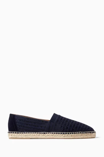 Jacquard Logo Espadrilles