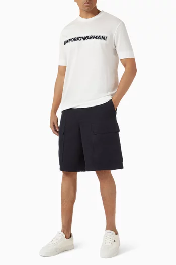 Text Logo-print T-shirt in Jersey
