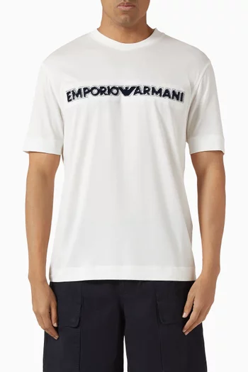 Text Logo-print T-shirt in Jersey