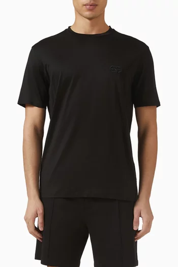 Logo T-shirt in Cotton & Lyocell