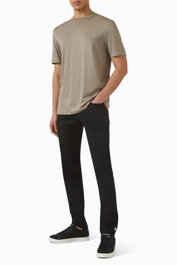 Logo T-shirt in Cotton & Lyocell