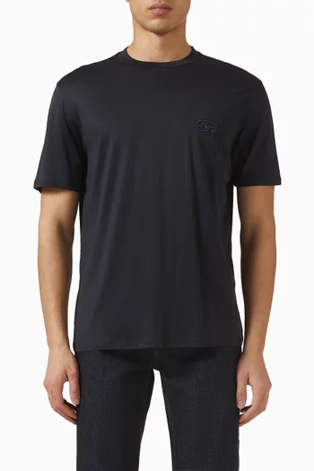 Logo T-shirt in Cotton & Lyocell