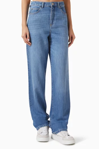 Straight-leg Jeans in Denim