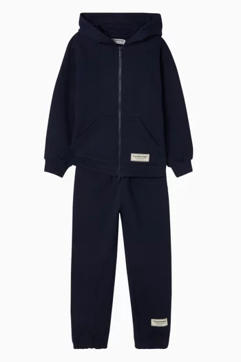 Oversized Zip Hoodie in Organic Cotton-fleece