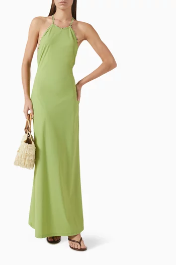 Beach Quartz Halterneck Dress in Lycra