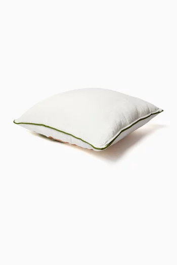 Palm Embroidered Cushion in Velvet