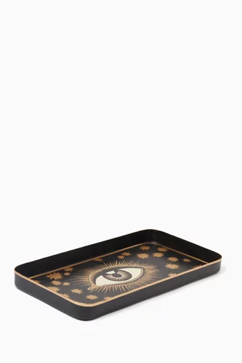 Evil Eye Tray in Hand-painted Iron