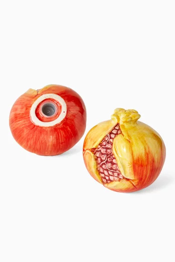 Pomegranate Salt & Pepper Set in Ceramic