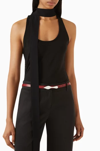 Bettina Reversible Belt in Calf Leather