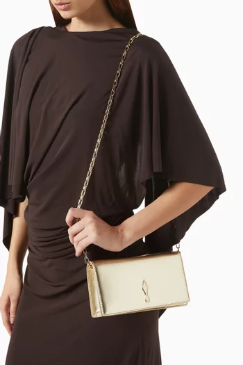 Bettina Clutch in Laminated Nappa