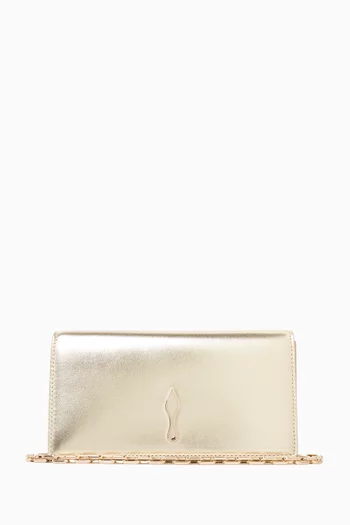 Bettina Clutch in Laminated Nappa
