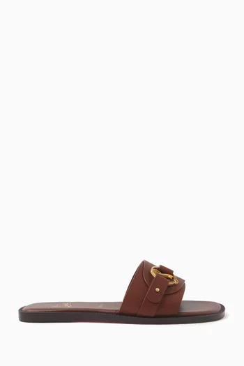 Her in Roma Mules in Calfskin Leather