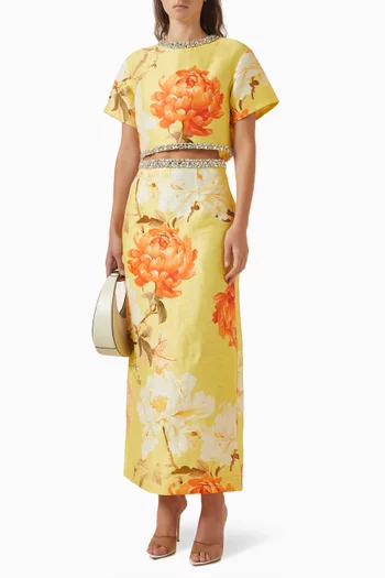 Kyra Embellished Maxi Skirt