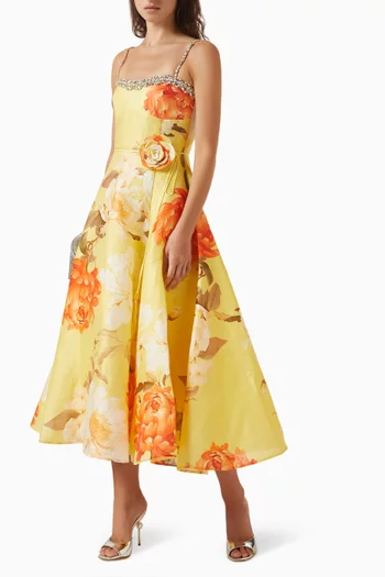 Mariela Embellished Midi Dress