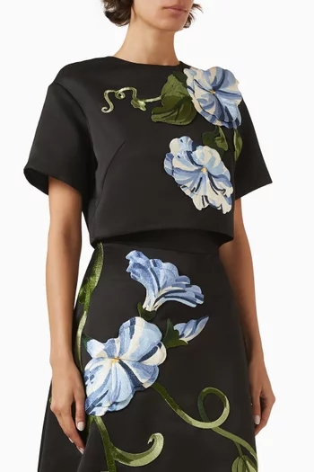 Indie Appliqué Crop Top