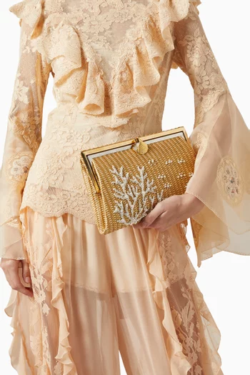 Coral Grace Clutch