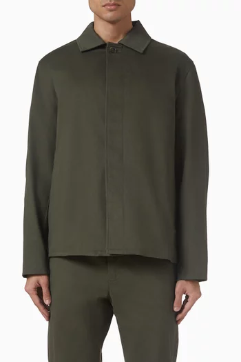 Jacket in Peached Cotton