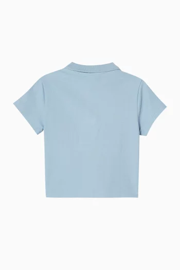 Logo Polo Shirt in Cotton