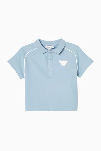 Logo Polo Shirt in Cotton