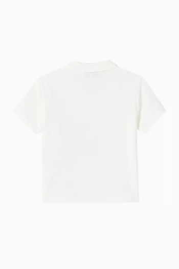 Logo Polo Shirt in Cotton
