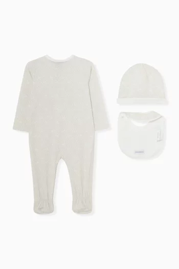 Logo 3-piece Set in Cotton
