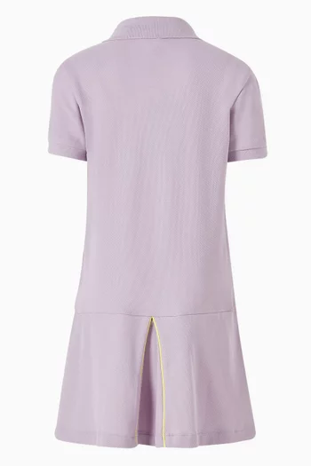Logo-patch Dress in Piqué-jersey