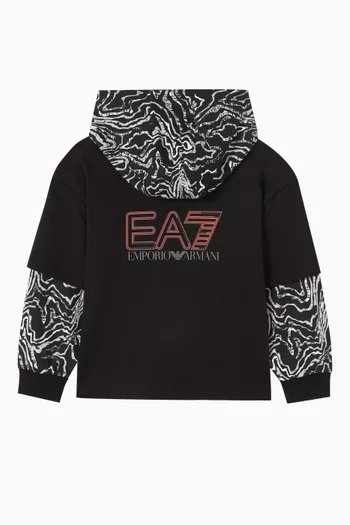 EA7 Logo Hoodie