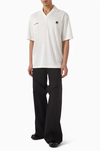 Oversized Sports Polo Shirt
