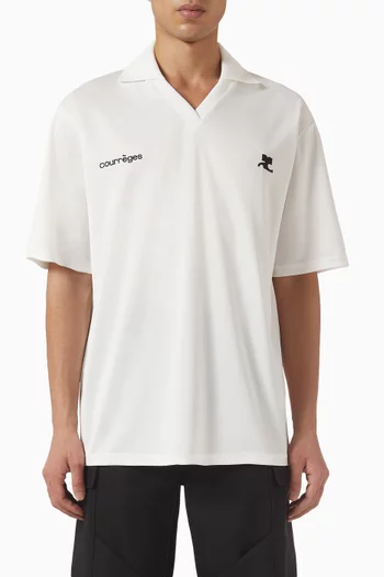 Oversized Sports Polo Shirt