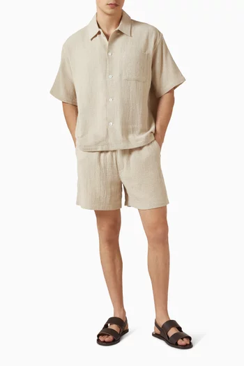 Open Weave Shirt in Cotton-blend