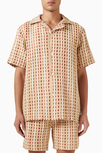 Lano Cuba Shirt in Waffle-weave