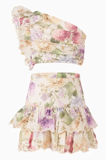 Seraphina One-shoulder Crop Top in Cotton