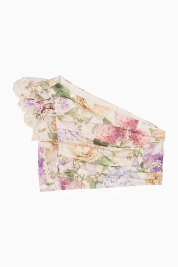 Seraphina One-shoulder Crop Top in Cotton