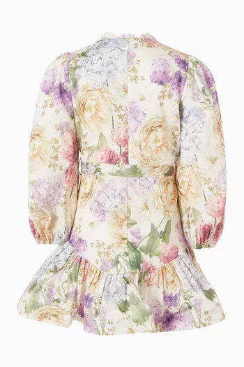 Seraphina Belted Mini Dress in Cotton