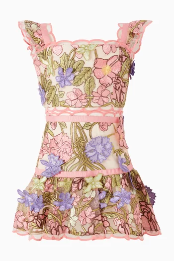 Bonnie Embroidered Cropped Top
