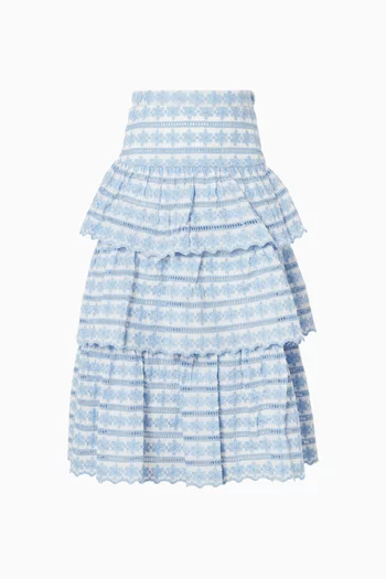 Odessa Embroidered Maxi Skirt