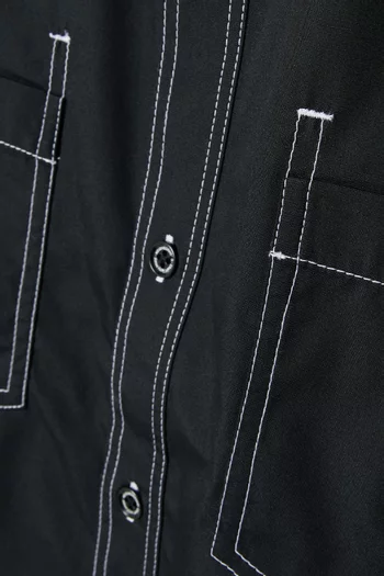 Visible Stitching Shirt in Cotton-blend