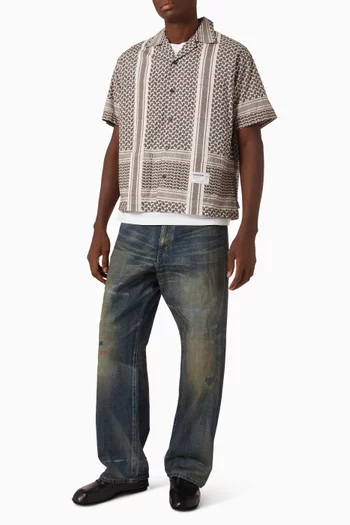 Shemagh Pattern Shirt in Cotton