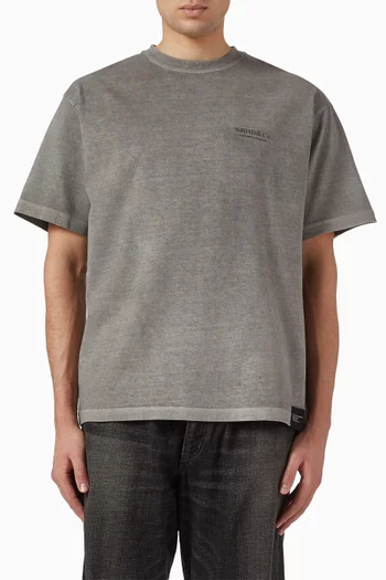 Pigment Dyed Crewneck T-shirt in Cotton