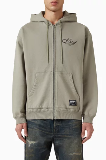 Staple Sweat Zip Hoodie in Cotton